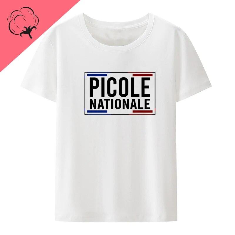 Футболка Picole Nationale с кавайным принтом, футболки с принтом существ и юмора, повседневная уличная одежда, топы унисекс, одежда унисекс, хлопок