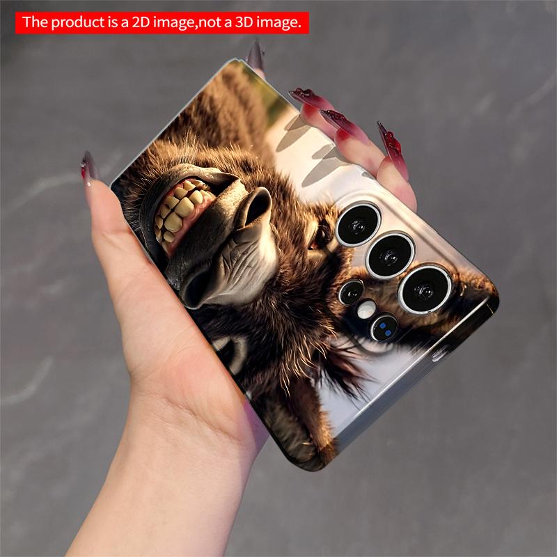 2DFlat Samsung phone case Happy Donkey Smile Phone Case Applicable to Galaxy S22 S23 S24 S25ULTRA S26 A12 A13 A14 A15 A16