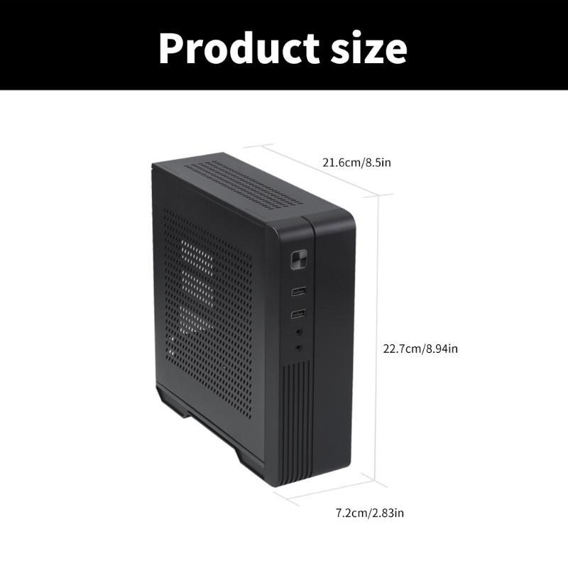 MX02 Маленький корпус для компьютера Мини-корпус ITX Корпус HTPC для ПК Настольный корпус для материнских плат 17x17 17x19 см