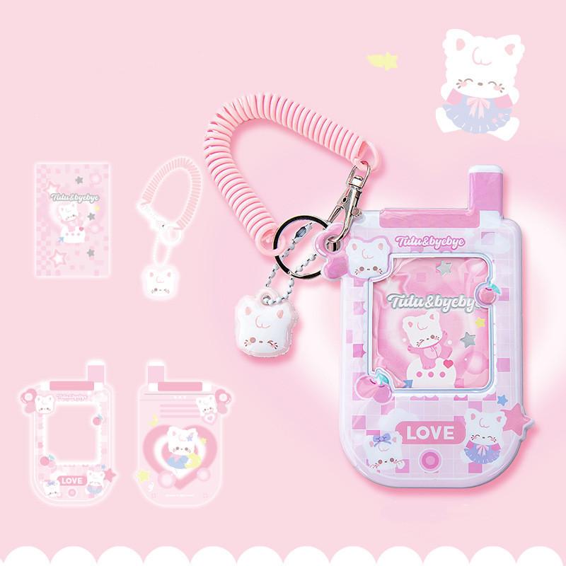 Lovely Kpop Idol Photocard Holder American Style Kawaii Animal Puppy Bunny Card Holder Sbuway Bus School Card Protective Sleeve