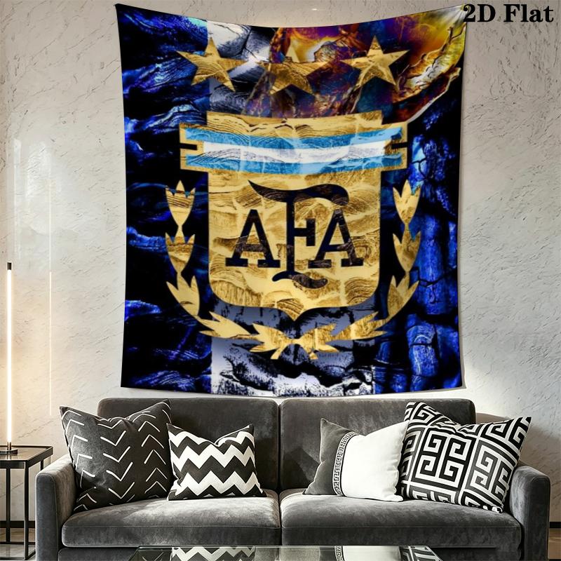 Argentina Wall Tapestry Aesthetic Wall Hanging Printed Fabric Blanket Decorative Tapestries for Bedroom Living Room Home Decor