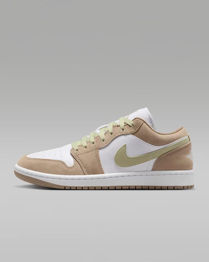 DC0774-204 Nike Air Jordan 1 Low Хаки/Оливковый Аура (Женский)