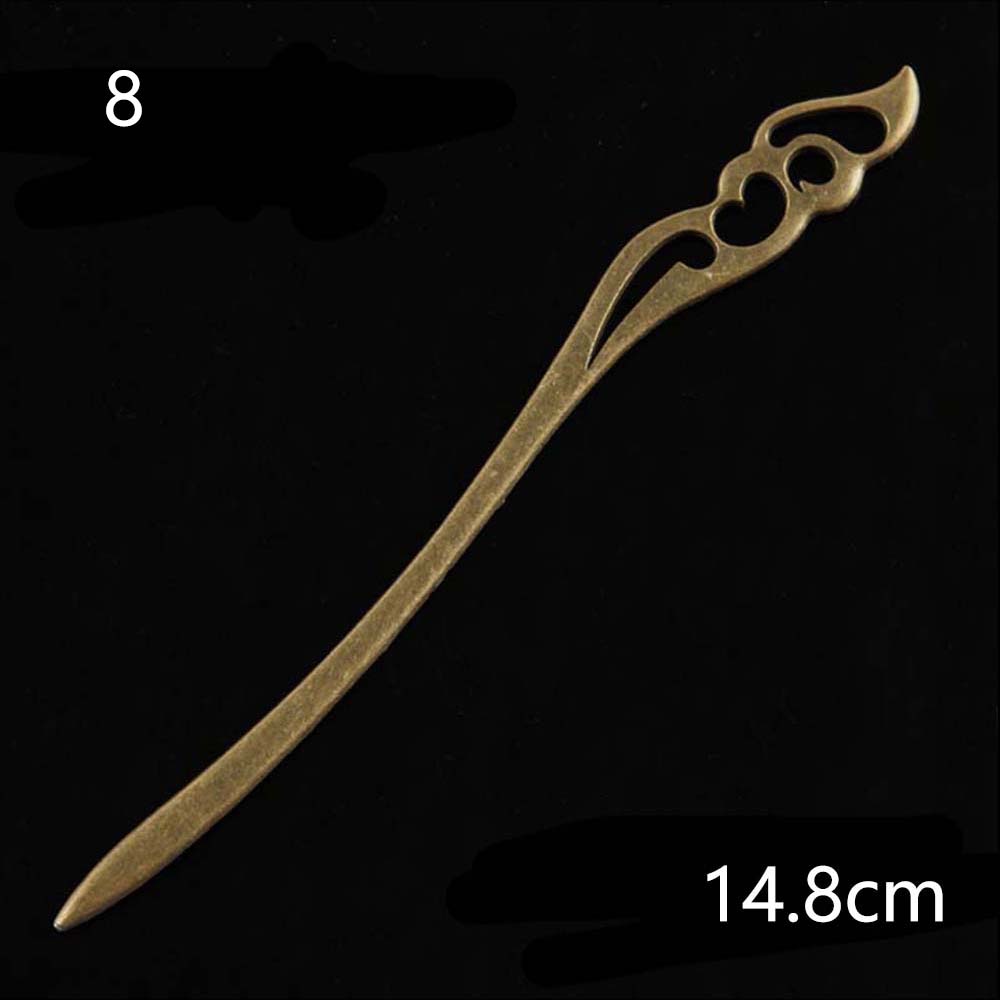 Fashion Carved Girl Antique Ethnic Metal Wedding Hair Accessories Headwear Hair Clasp Hairpin