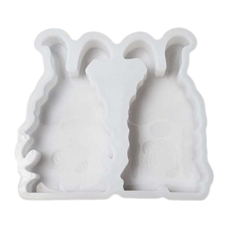 Bunnies Statue Silicone Candle Molds for Candle Soap Home Decoration Animal Shape Silicone Candle Molds for Epoxy Resin