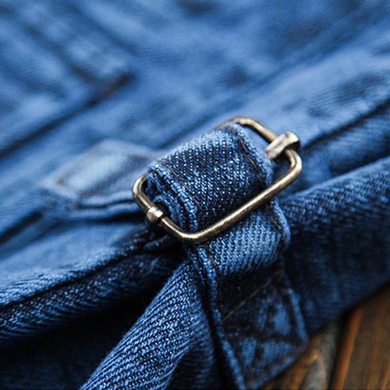 XL-5XL Plus Size Mens Denim Jacket Casual Coat Many Pocket Sleeveless Waistcoat Spring Autumn Portable Loose Vest Male Clothing