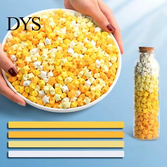 Прямоугольная бумажная полоска 540 шт./набор Звезда оригами Однотонный DIY поделки Школьное обучение Ручной материал Цветной набор для удачи Подарок на день рождения
