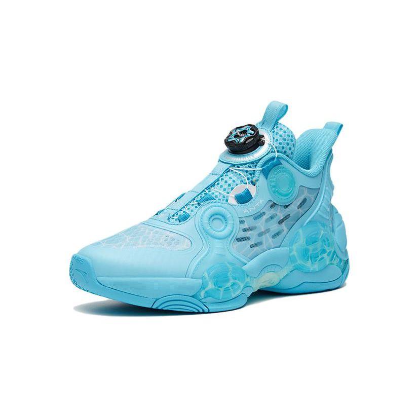 Anta Баскетбольные кроссовки Kids Asymmetric 2 простые, удобные, нескользящие, прочные, средней высоты, детские баскетбольные кроссовки Mercury-Blue 312321102H-5