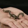 Chinese Zodiac Sign Dragon Flying Desk Decoration Dragon Bronze Antique Decoration Tea Pet Crafts Collection