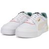 Puma Замшевые сетчатые низкие кроссовки Бело-зеленые Унисекс 384214-01