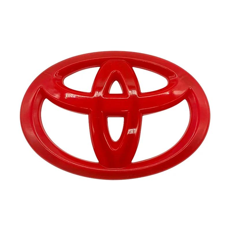 Car Steering Wheel Center Logo Styling Emblem Badge 6.5x4.5cm Sticker for Toyota Corolla Camry RAV4 Yaris Vios Hilux Prius CHR
