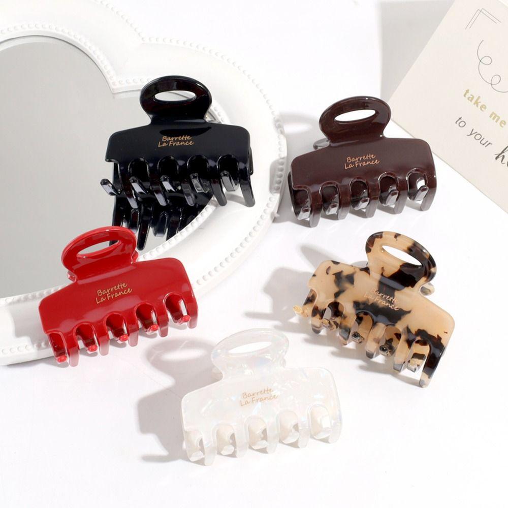 Hair Clip Acrylic Hair Claw Geometrric Women Shark Clip Gifts Square Hair Claw Party