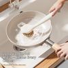 Горшечная щетка с длинной ручкой, многоцелевая, прочная, щетка для мытья посуды с кронштейном на присоске, скруббер для кухонных кастрюль, посуды, раковины