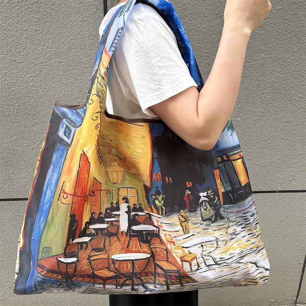 Eco-Friendly Foldable Large Capacity Shoulder Shopping Bag for Women