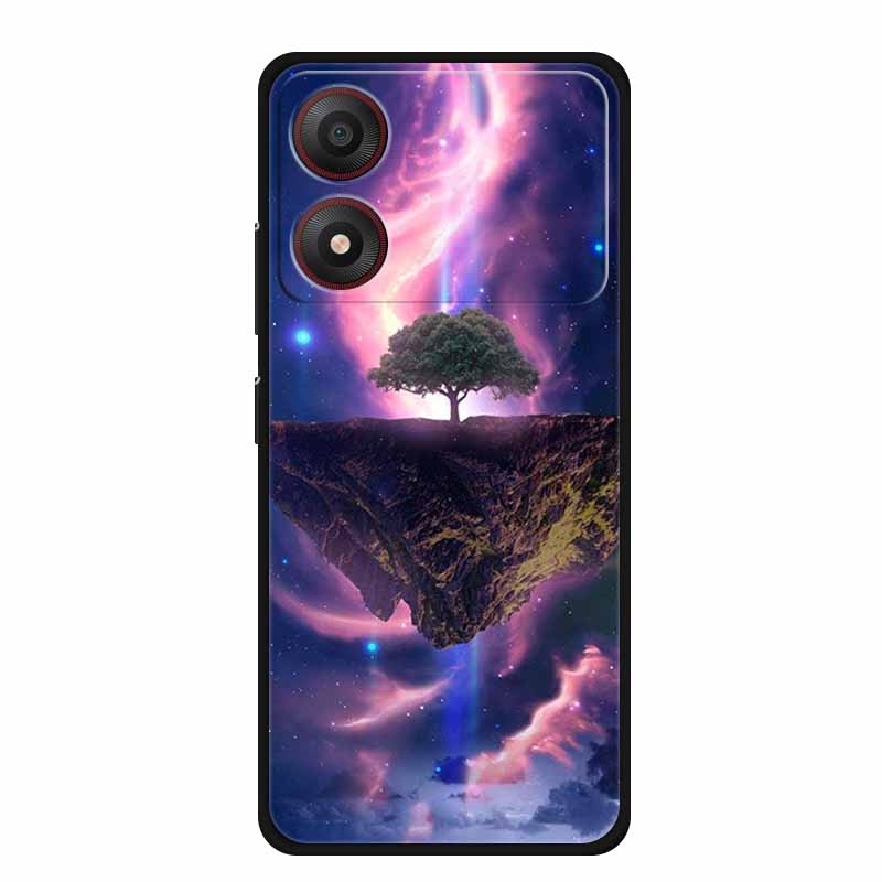 For ZTE Blade A34 4G Case Soft Silicone TPU Lovely Painted Back Cover for ZTE Blade A 34 Black Bumper for BladeA34 Protector Cat