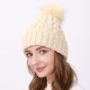 New European and American Fleece and Thickened Woolen Hat A Fashionable Outdoor Cold Proof and Warm Knitted Hat for Women in Autumn and Winter
