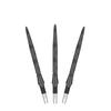 Target Darts Swiss Storm ONYX Dart Points of Replacement Steel Dart Points (Set 3) 26mm/30mm/35mm - Silver/Gold/Black (30mm, Black)