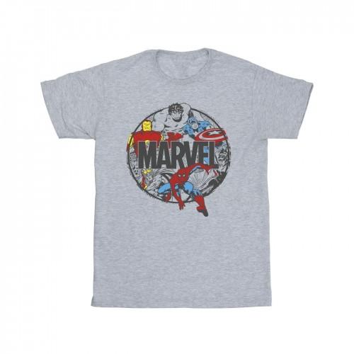Marvel Boys Comics Character Circle T-Shirt