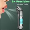 1PC Alcohol Tester Monitor Non-Contact Alcohol Breath Tester Alcoholmeter Professional Alcohol Detector Breathalyzer High Accuracy Drunk Driving Test