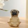 Медитирующая фигурка собаки из смолы, статуя французского бульдога, йога, щенок, скульптура животного, домашний офис, настольный сад, украшение, орнамент