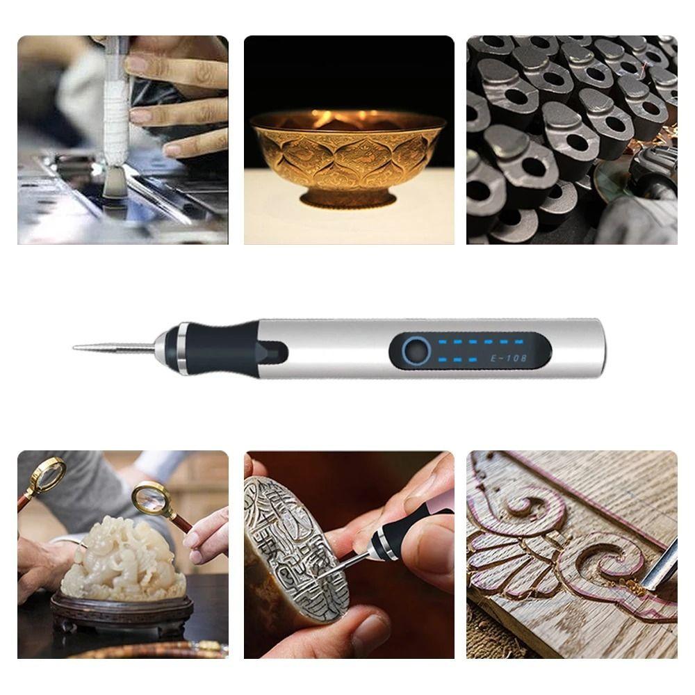 Fine Carving Small Electric Grinder 3 Speed Regulation Electric Rotary Grinding Tool Electric Chip