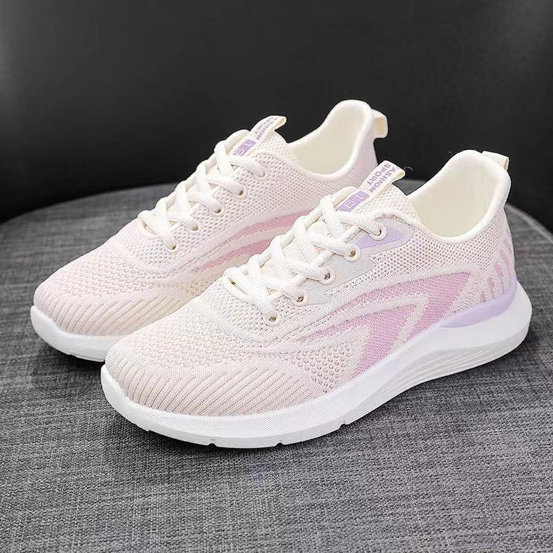 New Women's Shoes Outdoor Fashion Running Shoes Lightweight Soft Sole Breathable Student Running Shoes Platform Sneaker Women's