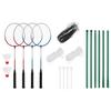 Badminton Set with 4 Rackets and Net 620x151 Cm
