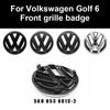 New High-Quality Black or Silver For VW Volkswagen Golf 6 MK6 Front Grille Badge & Rear Trunk Logo Cover Replacement Access