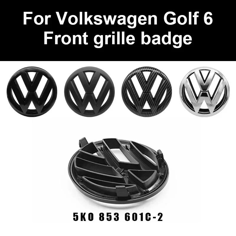 New High-Quality Black or Silver For VW Volkswagen Golf 6 MK6 Front Grille Badge & Rear Trunk Logo Cover Replacement Access