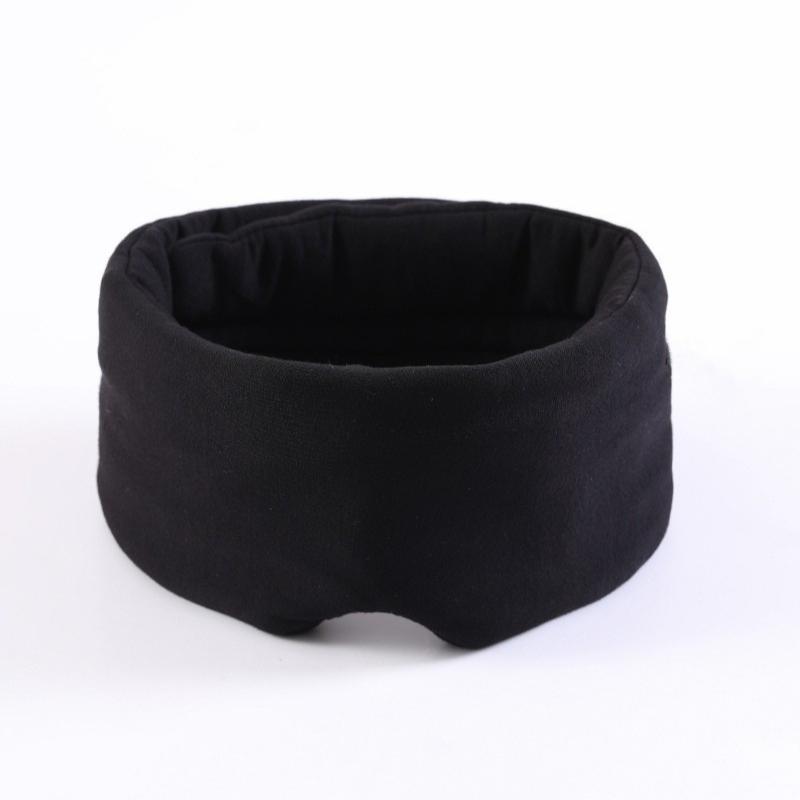 3D -Контур -Подушка для путешествий 100% Блэкаут Маска для сна с нулевым давлением на глаза Мягкий регулируемый дорожный аксессуар Самолет