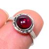 Натуральный гранат драгоценный камень ручной работы 925 пробы серебро ювелирное кольцо S.6 R2d64