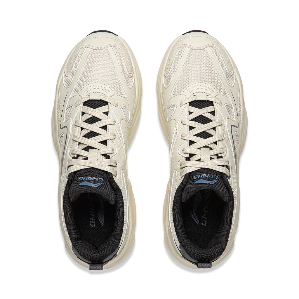 Мужские повседневные кроссовки Li Ning с амортизацией Milk Coconut Rebound, низкие, AGCW115-4
