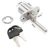 Drawer Lock Cylinder Triple Lock Desk Cabinet Drawer Front Lock With Keys Office Desk Furniture File Cabinet Lock Head