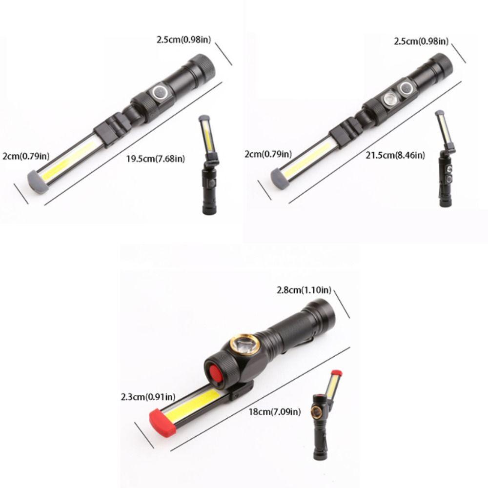 Портативная складная USB-зарядка COB Аварийная лампа USB-зарядка Технология COB Магнитный задний фонарь Магнитная точка 360°