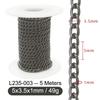 5M Металлические Алюминиевые Цепи О-образной формы Скрученная Цепь для DIY Ожерелья Браслета Изготовления Ювелирных Изделий Одежды Сумки Компонент Аксессуар Принадлежности