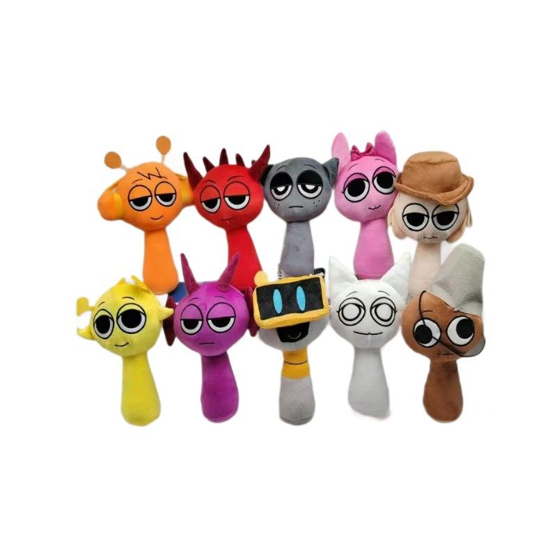 Incredibox Sprunki Plush Toy - красочный хлопковый персонаж для детей