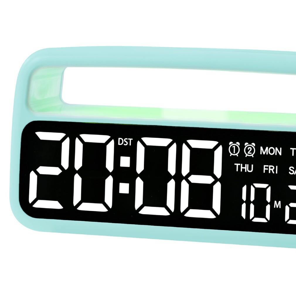 Новые многофункциональные часы, светодиодная подсветка, прикроватный будильник, настольные часы для украшения дома