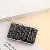 150 шт./набор шпилек для волос в форме А, простая шпилька для волос, черная стальная клипса, невидимая пластина, зажим для фиксации волос