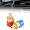 2pcs R134A High Low Pressure Straight Quick Coupler Connector Car A/C Adapter Auto Repair Tool
