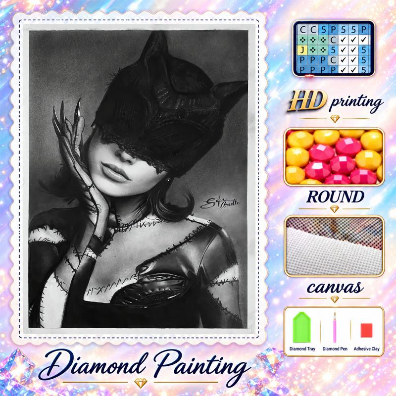 Ariana Grande Diamond Painting Kit 5D Full Drill DIY Diamond Mosaic Wall Art Home Decor