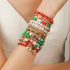 Christmas bracelet 11 combination set, soft pottery bead string mixed and matched Christmas alloy accessories bracelet bracelet bracelet jewelry