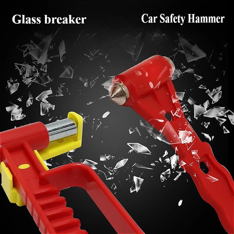 2 шт. Аварийные молотки Автомобильный молоток безопасности Портативный молоток безопасности Аварийный стеклобой Многофункциональный Пожарный аварийный молоток безопасности