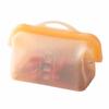With Handle 1000ML Silicone Fresh-keeping Bag Leak-Proof Upright Freezer Bags  Home Kitchen