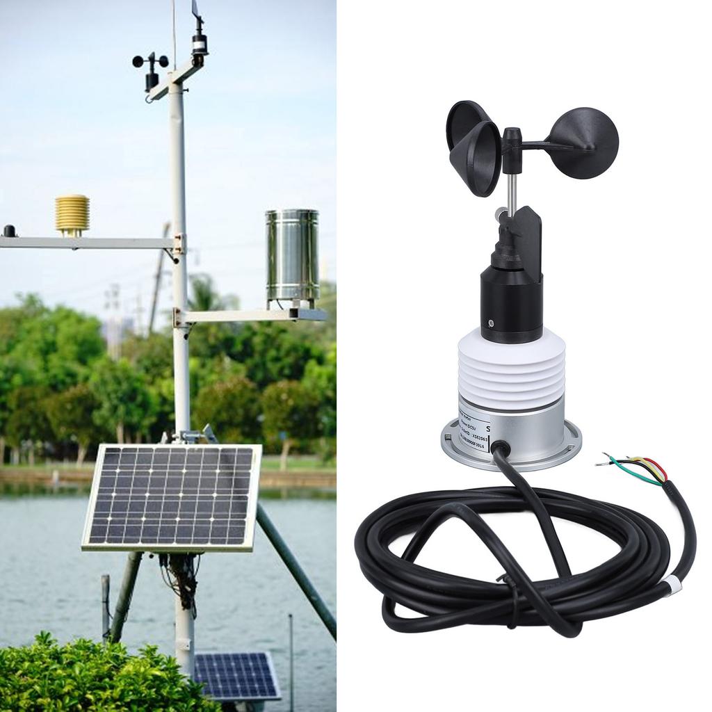 Метеометр 5 в 1 Точный Многофункциональный Метеорологический Анемометр Температура Влажность Скорость Ветра Направление Ветра для Метеорологии