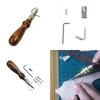 7 In 1 Multipurpose Leather Craft Tool Sew&Crease Leather Edge Beveler Tool Set