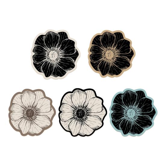 Flower Placemat Dining Table Heat Insulation Mat Absorbent Diatomaceous Earth Decorative Flower Mat for Kitchen Countertop Coffee Table