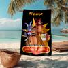 Custom Name Ultra-Soft Beach Towel with Five Nights at Freddy's Theme,Ideal for Pool - Camping, Diving - Perfect Travel Essential, Vibrant Beach Towel