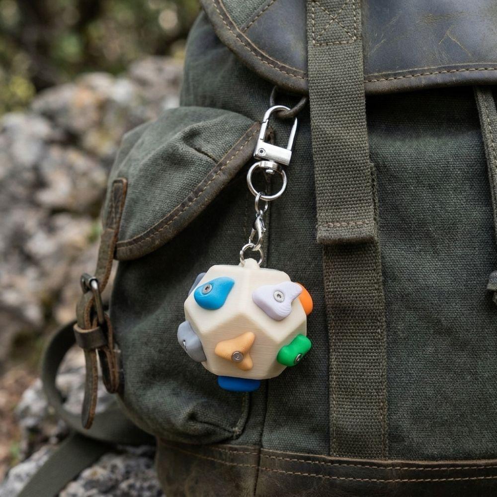 Detachable Boulder Dodecahedron Boulder Block Charm Travel Portable Ornament