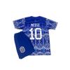 Аргентина Лео. Детская футбольная майка Messi Black Panther (джерси-шорты-носки-браслет) Набор из 4 шт.