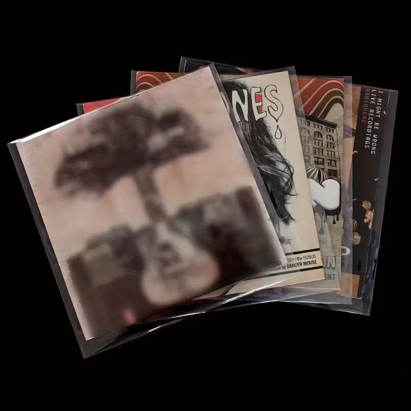 100pcs Record Inner Sleeves Anti-Static Protecter Bags 12" LP Vinyl Albums Collection Covers Anti-Scratches Storage OPP Bag