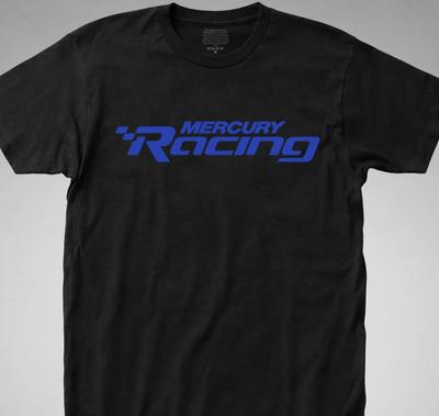 Футболка Mercury Racing МОРСКАЯ лодка Подвесные моторы Катерство Mercruiser автомобильная футболка
